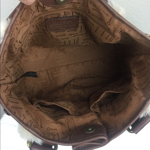 FOSSIL Brown Suede Handbag - Picture 6 of 8